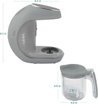 EVLA'S Baby Food Maker, Steamer, Blender, Baby Food Processor for Healthy Homemade Baby Food in Minutes, Touch Screen with 6 Reusable Food Pouches, Baby Registry Essential, Grey