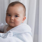 Living Textiles Chenille Knitted Blanket - Blue Check