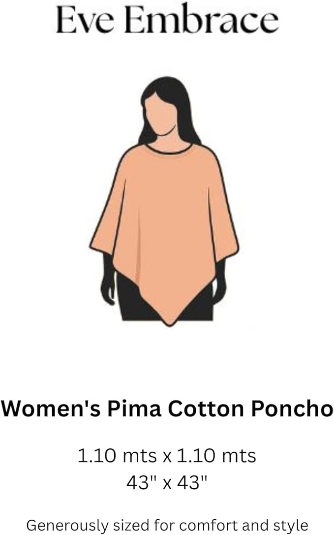 Privacy Nursing Cover Poncho Peruvian Pima Cotton – Soft Peach 4-in-1: Breathable Shawl, Breastfeeding Accessories, Pumping Accessories, Scarf, Summer Nursing Cover Up.