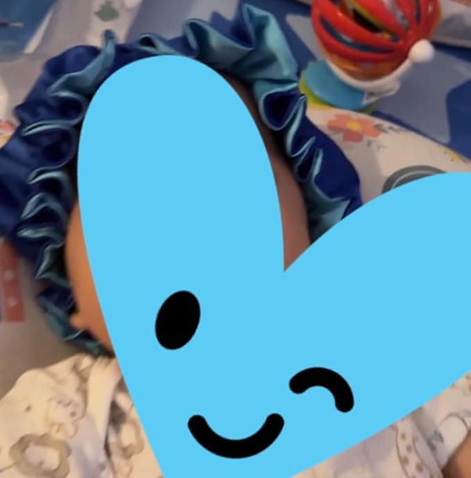 AKISS Baby Infant Newborn Toddler Satin Silk Hair Bonnet for Baby Girl Boy Sleeping Kids Cap Hat