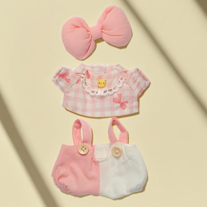 17CM Collectible Doll Clothes.17cm Mini Doll Clothing Set.Exquisite Handmade.Suitable for Small Collectible Dolls.Multiple Styles Available (Dresses/Casual Wear/Holiday Outfits) (NO Doll)(Style D)