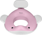 Kindsgut Potty Training Seat in whale design, designed in Germany, suitable for all toilet shapes non-slip toilet seat, Delicate Pink