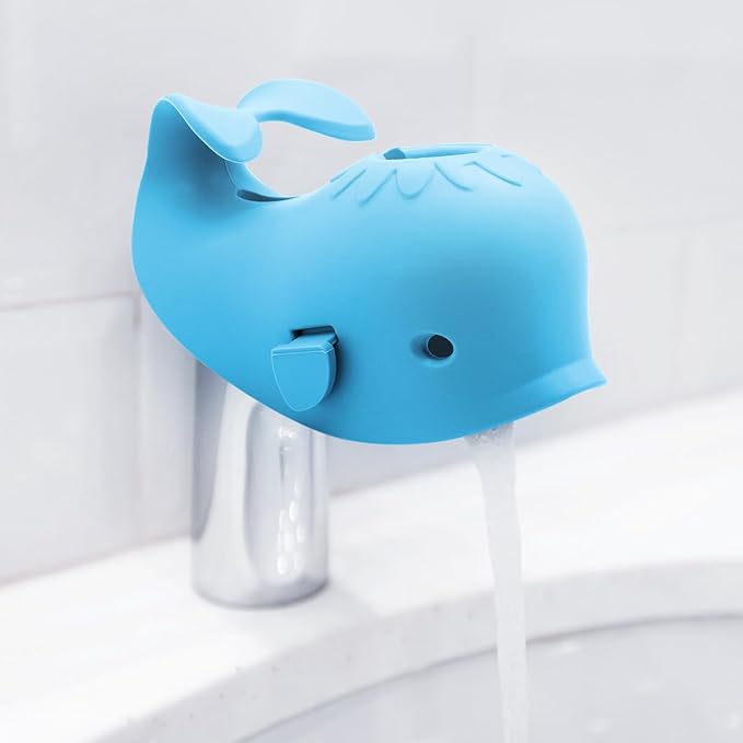 Baby Bathtub Faucet Cover, Faucet Cover Baby Bathtub Spout Cover, Bath Spout Protective Cover, Bathtub Safety Spout Guard, Baby Safety Protection Silicone Kit, Blue Whale Protector