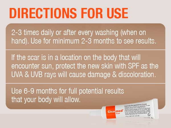 Silicone Scar Gel - Works with Tape - Advanced Cream for Surgical Scars, C-Section, Burns, Keloids, and Acne Marks - 0.5 oz (15g)