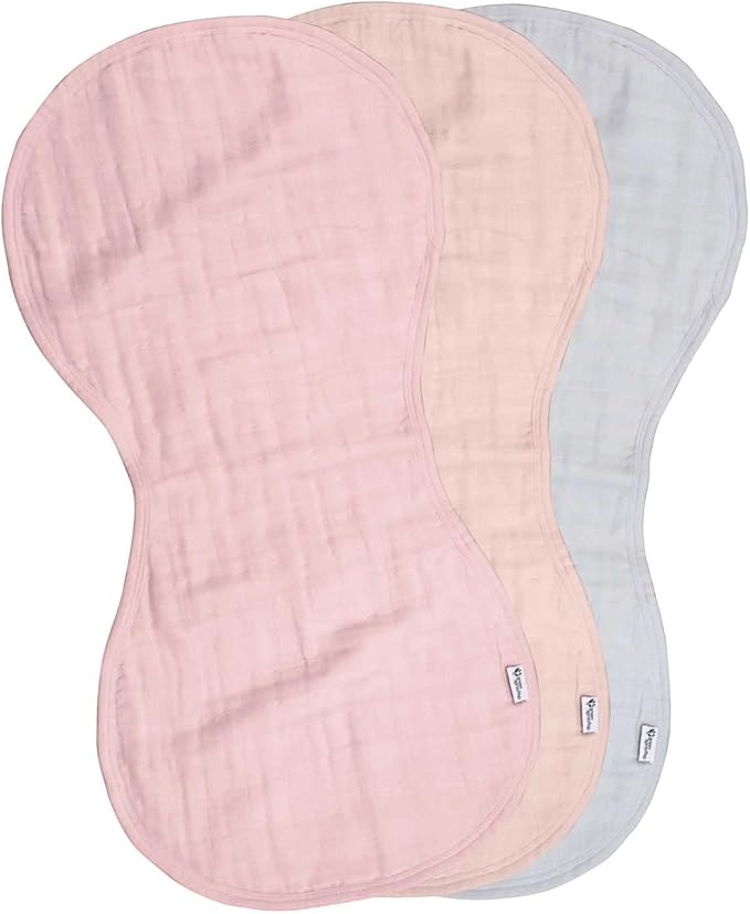 green sprouts Organic Cotton Muslin Burp Cloths, Adult Use Only, Hypoallergenic, Standard 100 by Oeko-TEX® Certified, Tested for Hormones Large
