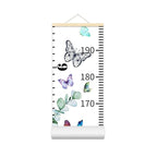 Baby Growth Chart for Wall - Height Chart for Kids Nursery Decor Wall Hanging Measurement Ruler Toddler Room Decor Play Room Essentials Birthday Christmas Gifts for Boys Girls 79"X7.9" (Butterfly)