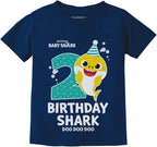 Baby Shark 2nd Birthday Shirt - Toddler Outfit for 2 Year Old Boy or Girl - Cute Kids Party Tee
