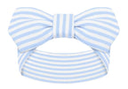 Creative Knitwear Alabama Crimson Tide Infant Girls Light Blue/White Striped Hair Knot Headband Embroidered Logo - Size Newborn - 4T