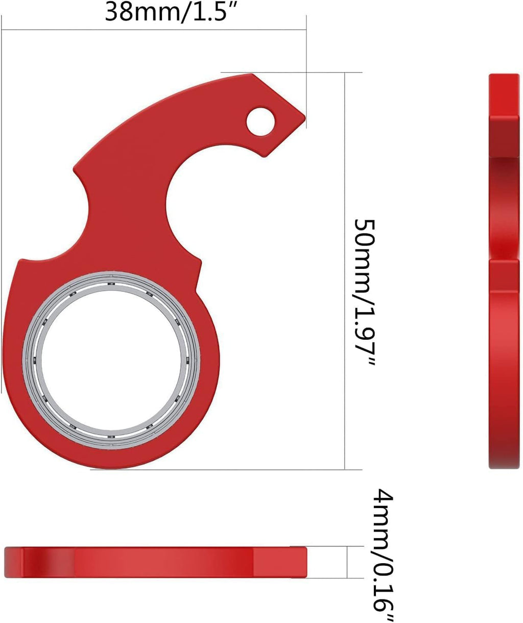 Key Flipping Keychain Spinner Spinning Key Ring Spinner for Car Key Pocket Spinning Stress Reliever Tool Fidget Spinners for Teen Man Women (Fluorescence)