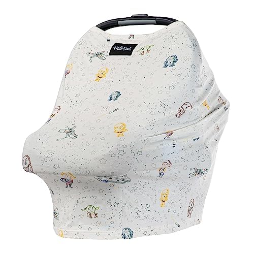 Milk Snob ORIGINAL Star Wars 5-in-1 Cover, Little Galaxy, Added Privacy for Breastfeeding, Baby Car Seat, Carrier, Stroller, High Chair, Shopping Cart, Lounger Canopy - Newborn Essentials, Nursing Top
