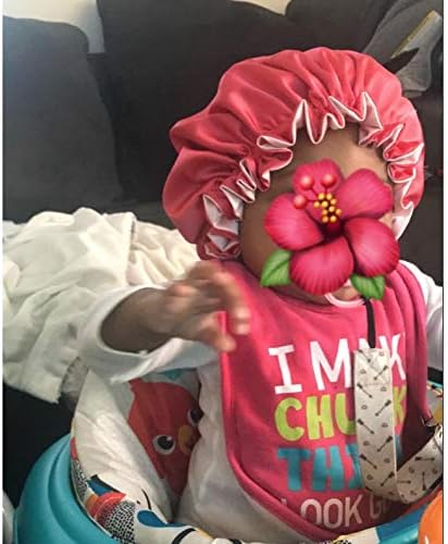 AKISS Baby Infant Newborn Toddler Satin Silk Hair Bonnet for Baby Girl Boy Sleeping Kids Cap Hat