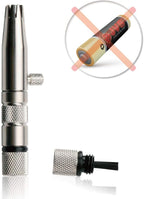 ROYAL [Made in Korea] Premium Manual Nose Hair Trimmer for Men Silver Bullet, Battery-Free, Stainless Steel Rotary Blade Grooming Tool, Waterproof, Safe & Painless with Patented Mechanism, ET-3