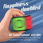 Cuberspeed QY Toys 1x1x1 Speed Cube 02 Black 1x1 Magic Cube Puzzle QY Toys O2 Cube Fidget Spinner
