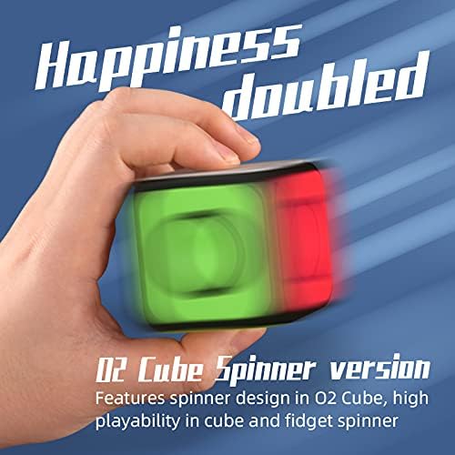 Cuberspeed QY Toys 1x1x1 Speed Cube 02 Black 1x1 Magic Cube Puzzle QY Toys O2 Cube Fidget Spinner