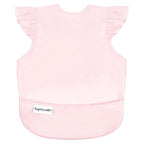 Tiny Twinkle Mess Proof Baby Bib - Waterproof & Lightweight Baby-Led Weaning Apron | 100% Recycled Polyester, Easy Clean & Machine Washable (Rose, Small 6-24 Months)