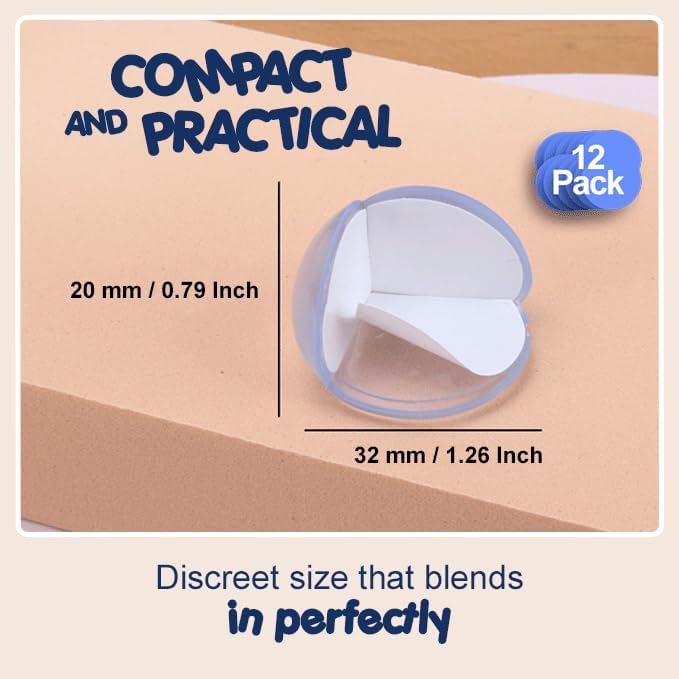 Elite, Clear Corner Protectors for Baby – Transparent Silicone Edge Guards – Soft & Flexible Bumpers for Table, Desk, Cabinet – Reusable & Easy to Apply – 18-Pack