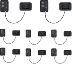 8 pcs Refrigerator Lock Fridge Freezer Door Lock with 4 Digit Lock Password, Mini Proof Door Lock for Kitchen Refrigerator, No-Drill Cabinet Locks for Windows,Closets,Drawers Doors(Black)