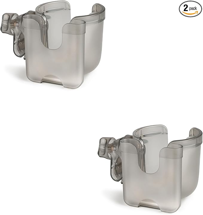 Accmor Stroller Cup Holder with Phone Holder, Bike Cup Holder, Universal Cup Holder for Uppababy Nuna Doona Strollers, 2-in-1 Cup Phone Holder for Stroller, Bike, Wheelchair, Walker, Scooter