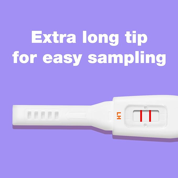 Easy@Home 25 Ovulation Predictor Kit Test Sticks, FSA Eligible Midstream Fertility Tests, Powered by Premom Ovulation Predictor App and Period Tracking