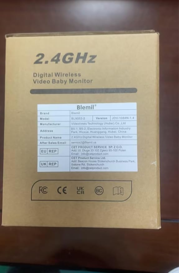 Upgrade Baby Monitor with 30-Hour Battery, 5" Large Split-Screen Video Baby Monitor with 2 Cameras and Audio, Remote Pan/Tilt/Zoom, Two-Way Talk, Room Temperature, Auto Night Vision