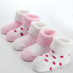 Newborn Baby Boy Girl Caps Mittens Socks Set Cotton Baby Essentials Accessories (Hats+Gloves+Socks)
