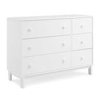 GAP babyGap Legacy 6 Drawer Dresser with Interlocking Drawers - Greenguard Gold Certified, Bianca White