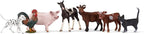 Schleich Farm World - 7 PC Farm Animal Playset with Dog, Cat, Pig, Goat, Rooster, Baby Horse and Cow Toys - Realistic Barnyard Figurines - Fun Educational Figures For Kids and Toddlers Ages 3+ | 77533