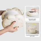 CoocooBaby Portable potty seat for toddler travel, Portable toilet for kids with Potty Liners, Travel Bag, Foldable Car Potty for Toddler (Owl)