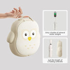 CoocooBaby Portable potty seat for toddler travel, Portable toilet for kids with Potty Liners, Travel Bag, Foldable Car Potty for Toddler (Owl)