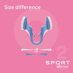 Airmax Unisex Sport Nasal Dilators One-Pack - Easy, Safe, and Comfortable Breathing Aid - Improves Airflow - Transparent - Small'