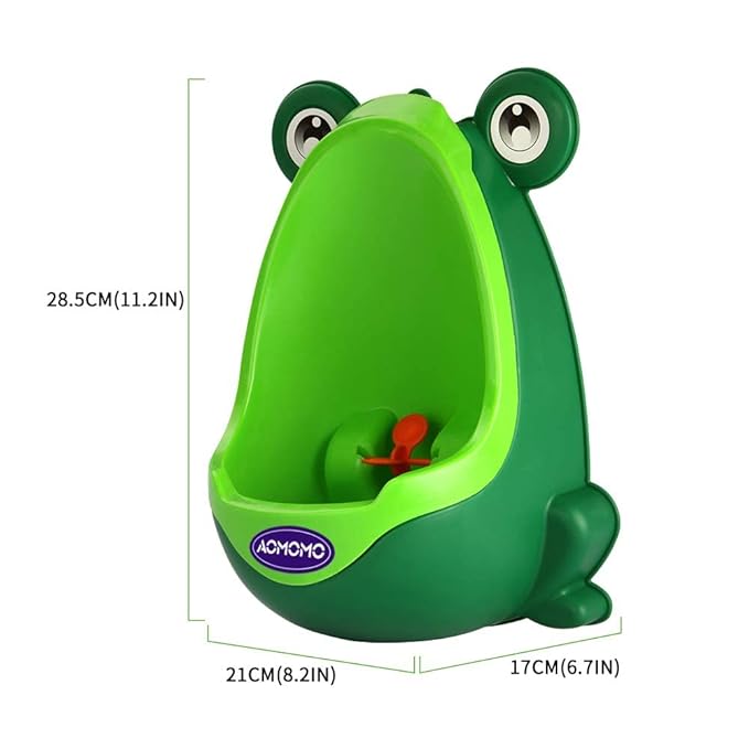 Urinal for Toddlers Boys with Frog Funny Aiming Target,Frog Urinal Potty Training(Blue)
