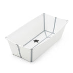 Stokke Flexi Bath X-Large, White - 31.5 x 15.7 x 9.4 in - Best for Infants & Toddlers - Lightweight, Foldable & Easy to Store - Convenient to Use at Home or Traveling