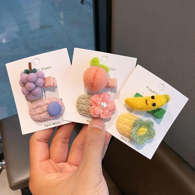 FZBNSRKO 10 Pcs Girls Hair Clips, 1.6"Inch Baby Barrettes, No Slip for Fine, Toddler & Infant Hair Accessories (5 Sets)