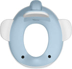 Kindsgut Potty Training Seat in whale design, designed in Germany, suitable for all toilet shapes non-slip toilet seat, Light Blue