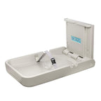 Baby Changing Diaper Station Wall-Mount: Vertical Baby Changing Table, Sturdy & Durable- with Safety Straps for Commercial Restrooms