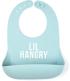 Bella Tunno Wonder Bib – Waterproof Silicone Bibs for Boys & Girls, Non-toxic & BPA Free Silicone Baby Bibs & Toddler Bibs with Adjustable Neck, Easy to Clean (Lil Hangry)