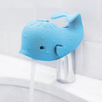 Baby Bathtub Faucet Cover, Baby Safety Protection Silicone Toys, Bath Spout Cover Baby Bathtub, Faucet Cover Baby Bathtub Silicone Whale for Kids, Toddler, Infant, Gifts for Children