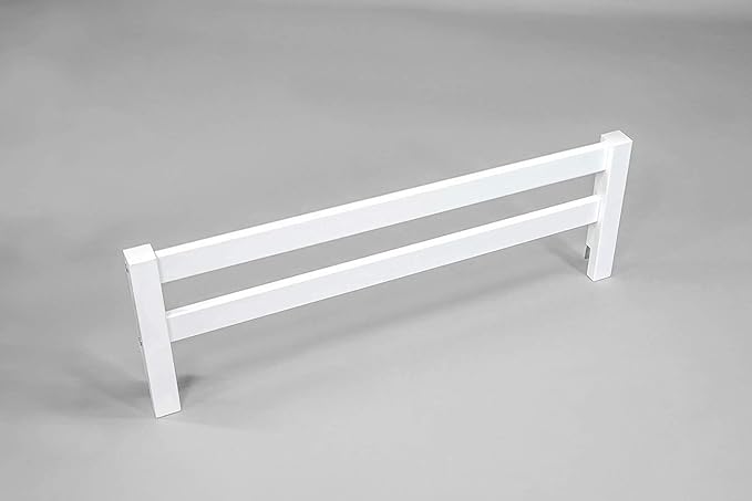 Safety Guard Rail for Baby, Kids, and Children - Solid Wood Safety Bed Rail for Toddlers - Easy Installation - Premium Protection for Bunk, Twin, Full, Queen and King Size Beds - (Bianca White-Delta)