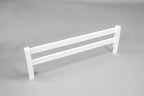 Safety Guard Rail for Baby, Kids, and Children - Solid Wood Safety Bed Rail for Toddlers - Easy Installation - Premium Protection for Bunk, Twin, Full, Queen and King Size Beds - (Bianca White-Delta)