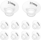 10Pcs Flange Insert 13/15/17/19/21mm*2 Compatible with Momcozy M5/M9/M6/V2 Pro/V2 pro/S12 Pro/S9 Pro/Spectra/Medela/eufy/Elvie/Lansinoh/Paruu P10 Breast Pump,and Most 24mm Shields