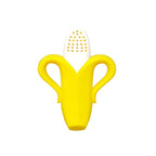 RaZbaby Fruitique Fruit Feeder One-Piece Baby – Larger Opening for Refilling & Fits More Fresh/Frozen Fruit for Teething Relief, Easy to Hold, Safer Design, BPA-Free, Dishwasher Safe - Banana