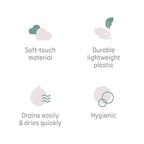 Angelcare Baby Bath Support (Pink) | Ideal for Babies Less than 6 Months Old