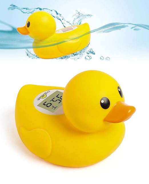 Baby Bath Thermometer Pregnancy and Newborn Classical Duck Baby Water Thermometer for Bathtub,Temp Alert Bath Temperature Toy