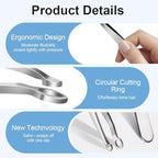 2026 New Stainless Steel Nose Hair Tweezers, Universal Portable Reusable Nose Hair Plucker for Men & Women (Yellow)