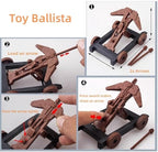 310pcs/set Medieval Pirates Theme Castle Knights Action Figure Toy Army Playset with Castle, Toy Soldier, Catapult, Siege Crossbow, Treasure Chest (Pirates Themed Castle Set)