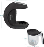 EVLA'S Baby Food Maker, Steamer, Blender, Baby Food Processor for Healthy Homemade Baby Food in Minutes, Touch Screen with 6 Reusable Food Pouches, Baby Registry Essential, Dark Grey