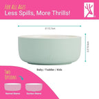 Elk and Friends Kids Porcelain Bowls with Silicone Sleeve | Kids/Toddler/Baby Feeding | Microwave & Dishwasher Safe | Non slip | Cereal/Soup/Snack Dishes & Dinnerware