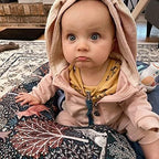 Nursing Pillow and Positioner, Breastfeeding, Bottle Feeding, Baby Sitting Support with Removable Ultra Soft Minky Cover, Tummy Time Support for Baby Boys and Girls (Lost Deer)