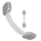 Baby Proofing Child Safety Locks (2 Pack) by Skyla Homes - The Safest, Quickest and Easiest 3M Adhesive Cabinet Latches, No Screws & Magnets, Multi-Purpose for Furniture, Kitchen, Ovens, Toilet Seats