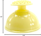 LENITH Silicone Mom Palm Cup for Burping Helper Phlegm Sputum Spiky Massage Yellow
